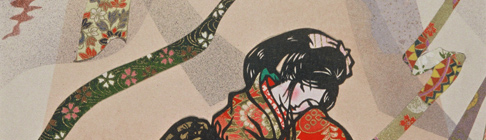 Japanese washi paper art by Kyoko Niikuni