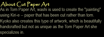 washi paper art by Kyoko Niikuni